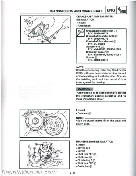 Yamaha Grizzly 600 Parts Manual