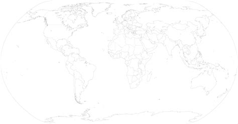 Political Map Of World Blank