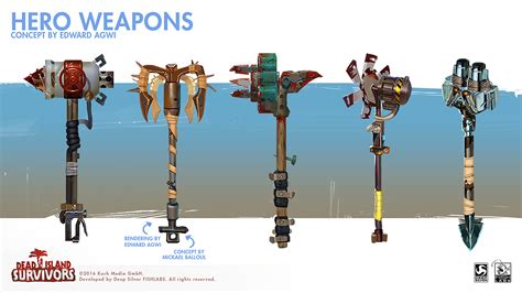 Edward Agwi - Concept Artist/Illustrator - Dead Island Survivors Hero Weapons