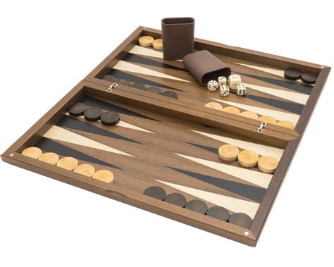 Dal Negro Walnut Deluxe Backgammon Set [82/N] - $403.57 - Regency Chess - Finest Quality Chess ...