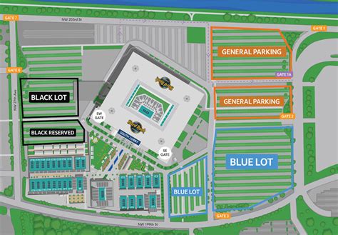 Hard Rock Stadium Parking Map