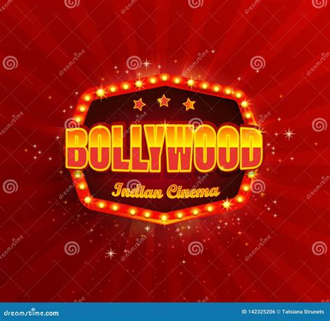 Bollywood Indian Cinema Film Banner Stock Vector - Illustration of ...