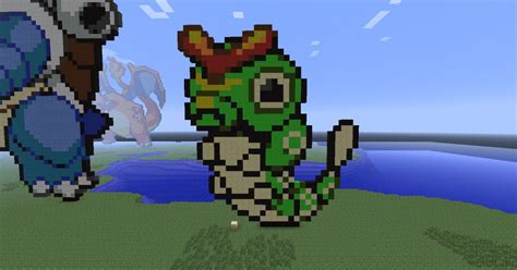 Caterpie Pixel Art Minecraft Project