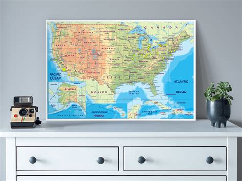 USA Map Poster - Viralcitron