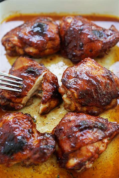 Baked Honey Barbecue Chicken | Easy Delicious Recipes