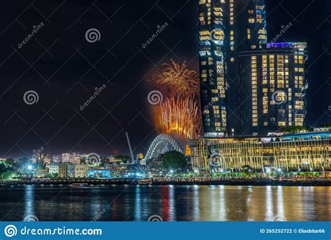 Sydney Harbour Bridge New Years Eve Fireworks 2023, Colourful NYE Fire Works NSW Australia ...