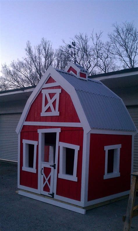 Barn playhouse for the kids! | Barn playhouse, Kids barn, Play houses