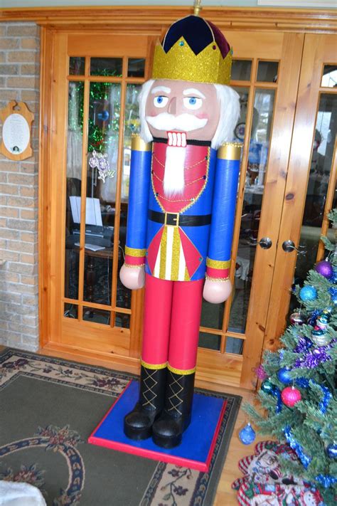 Yes, you can make this nutcracker that stands over 6 feet tall! Make it alone… | Nutcracker ...