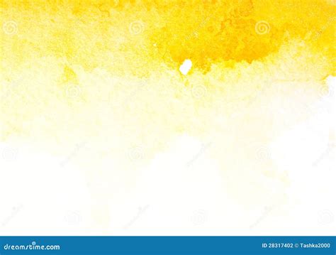 Abstract Yellow Watercolor Art Stock Illustration - Image: 28317402