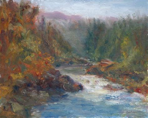 Morning Muse - Original Contemporary Impressionist River Painting Painting by Quin Sweetman