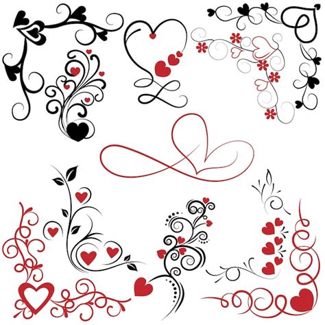 Premium Vector | Heart ornament