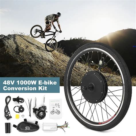 26x1.75'' Electric Bike Conversion Kit 48V 1000W Powerful Ebike Rear Wheel Brushless Controller ...