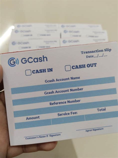 Gcash Transaction Slip/Form | Lazada PH