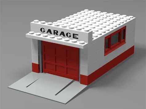 1968 Lego Set 236-3 Garage with Automatic Door (Gray base and door ...