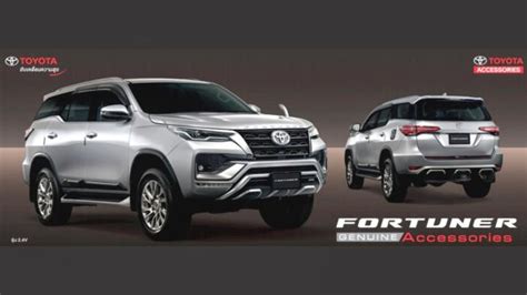 Toyota Fortuner Facelift Official Accessories List Revealed