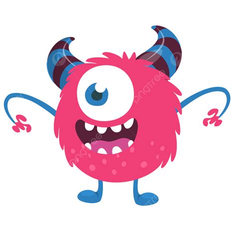 Scary Monster Vector Art PNG, Scary Cartoon One Eyed Monster, Funny, Scream, Monster PNG Image ...