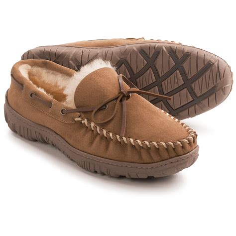 Clarks Moc Shearling Slippers (For Men) - Save 62%