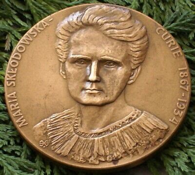 POLISH MEDAL - MARIE CURIE-SKLODOWSKA - the Nobel 1903, 1911, from chemistry | eBay