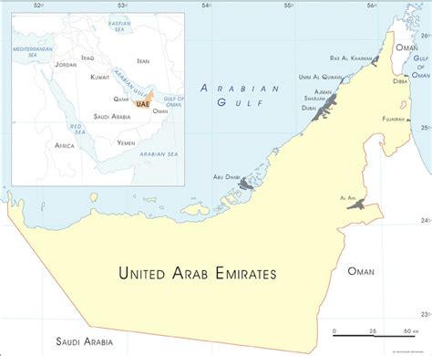 Location map of the United Arab Emirates | Download Scientific Diagram