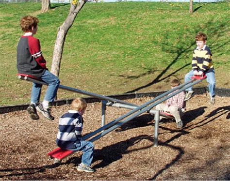 Heavy Duty See Saw Playground Equipment