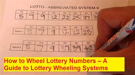 How to Wheel Lottery Numbers – A Guide to Lottery Wheeling Systems ...