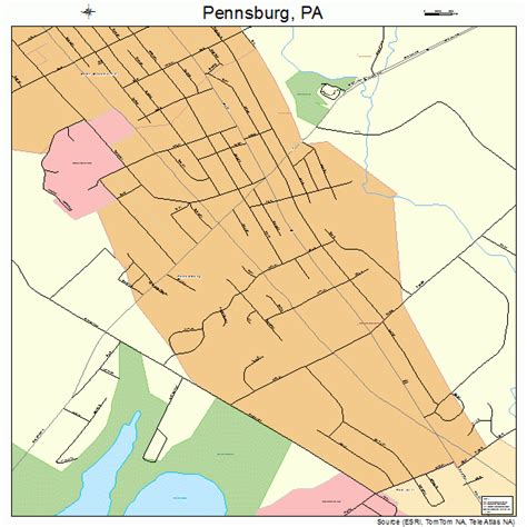 Pennsburg Pennsylvania Street Map 4259120