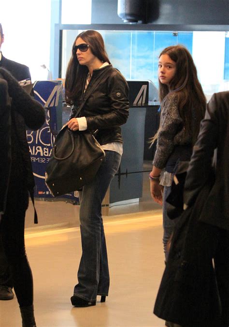 Monica Bellucci and daughters Deva and Leonie Cassel @ Fiumicino Airport in Rome 10/21/15 ...