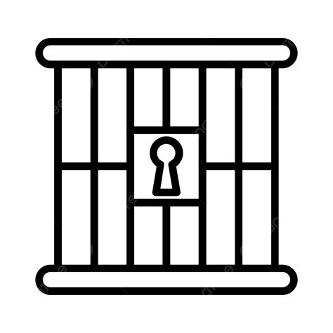 Jail Line Icon Vector, Crime, Criminal, Jail PNG and Vector with Transparent Background for Free ...