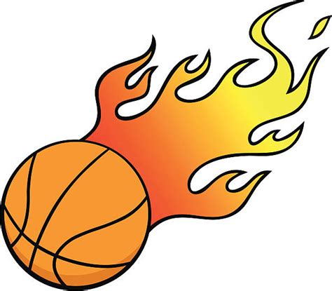 Basketball Flame Clip Art