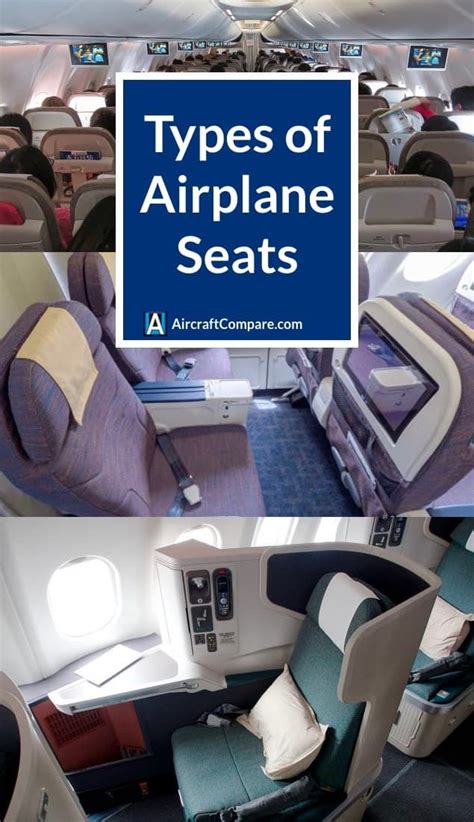 The Different Types of Airplane Seats On Commercial Flights - Aircraft ...