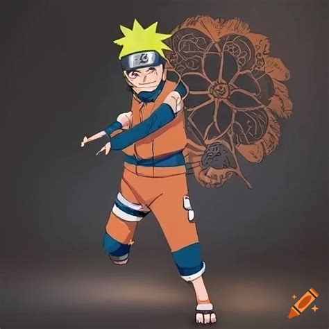 Indian-inspired artwork of naruto characters