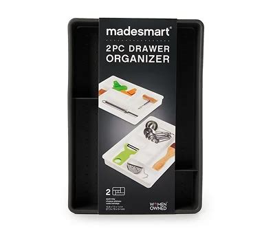 Madesmart Granite Gray 2-Piece Drawer Organizer | Big Lots