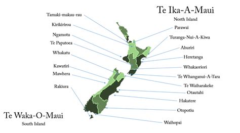 Maori Names New Zealand