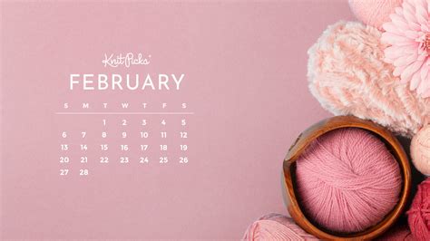 Free Downloadable February 2022 Calendar - The Knit Picks Staff ...