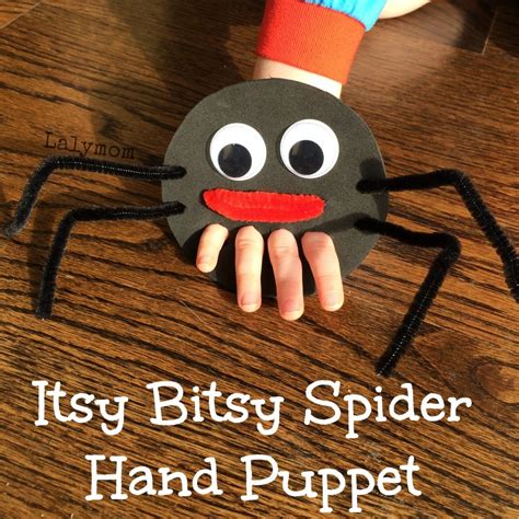 Itsy Bitsy Spider Finger Puppet for Fine Motor Play - LalyMom