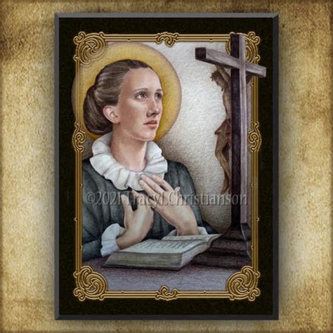 St. Catherine of Genoa Wood Icon & Holy Card GIFT SET Patron - Etsy