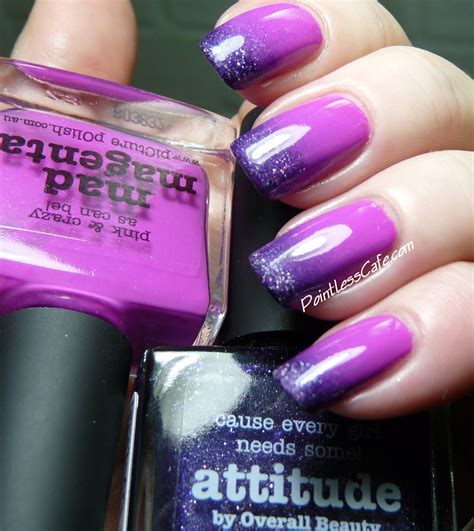 piCture pOlish Mad Magenta with Nail Art | Pointless Cafe