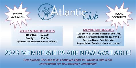 Membership - Addiction Resources Ocean City | Atlantic Club