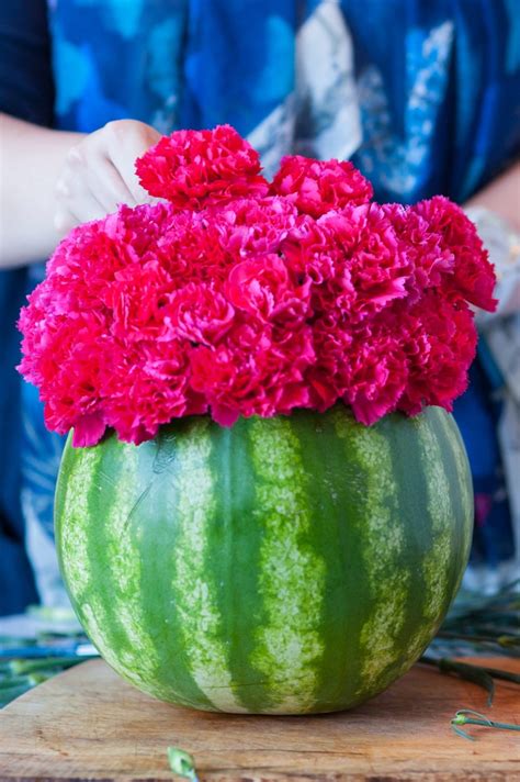 DIY Watermelon Flower Centerpiece - The Sweetest Occasion