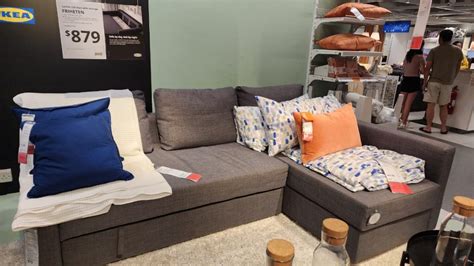 Ikea corner sofa bed with storage, Furniture & Home Living, Furniture ...