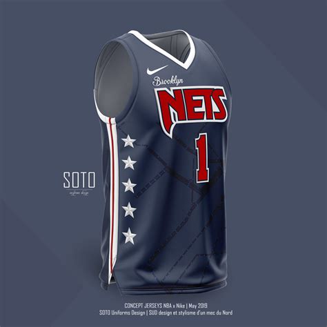 Brooklyn NETS Nike NBA jersey by SOTO Uniforms Design on Behance