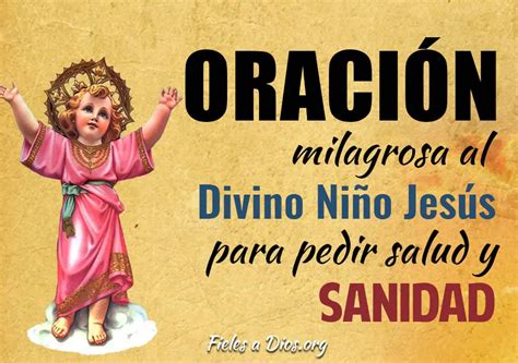 Oración Milagrosa al Divino Niño Jesús para Pedir Salud y Sanidad - Fieles a Dios