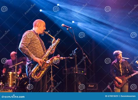 Rock Jazz Band Live Concert on Stage Editorial Stock Image - Image of ...