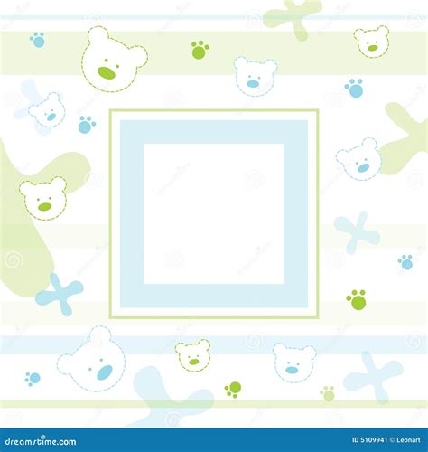 Baby photo frame stock vector. Illustration of baby, blue - 5109941