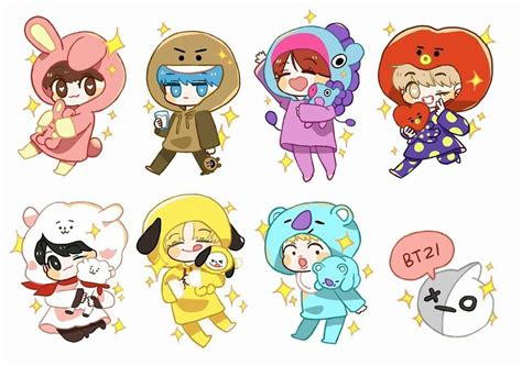 Image Result For Bt21 Characters Bts Fanart Bts Chibi Dibujos | Porn ...