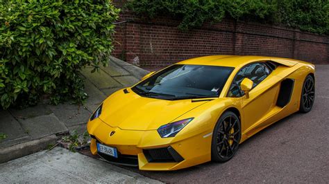 HD wallpaper lamborghini aventador lp700-4 v12 yellow london supercars ...