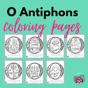 O Antiphons Coloring Pages Catholic Advent Printable by Karls Clips