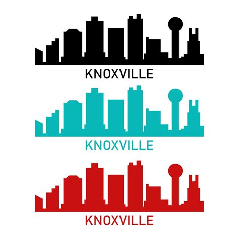 Knoxville skyline on white background 3688163 Vector Art at Vecteezy