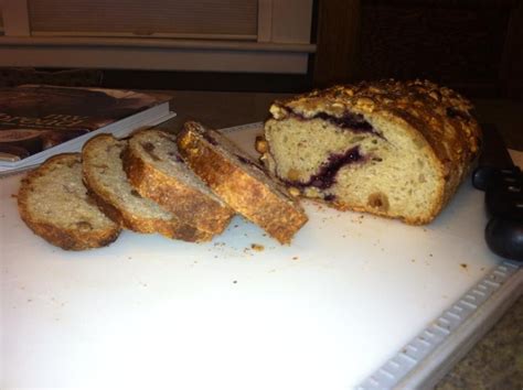 Peanut Butter and Jam bread. Recipe from Jim Lahey/My Bread. Jim Lahey, Bread Recipes, Peanut ...