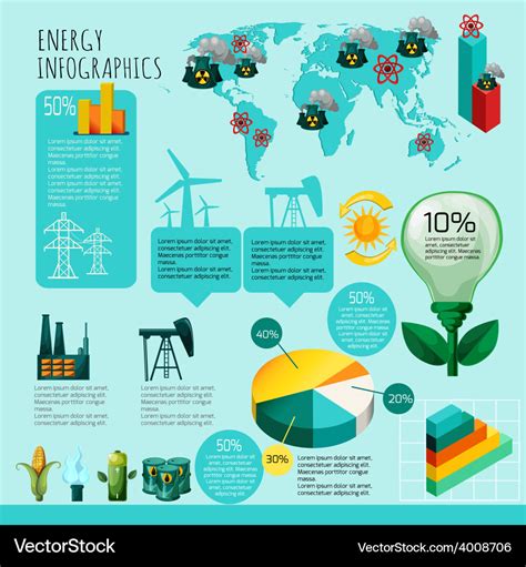 Energy infographics set Royalty Free Vector Image